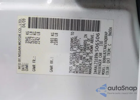 2009 Nissan Altima 2.5 S from USA, damaged, VIN 1N4AL21E89N506506